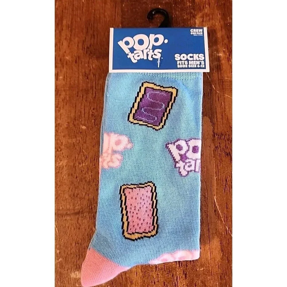 Pop Tarts SOCKS Men's Novelty Shoe Size 6-12 NEW